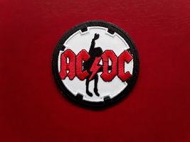 AC/DC HEAVY ROCK METAL POP MUSIC BAND EMBROIDERED IRON  OR SEW ON PATCH  - £3.90 GBP