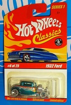 Hot Wheels Classics 2005 Series 1 #6 1932 Ford Aqua Blue w/ WL5SPs - $10.00