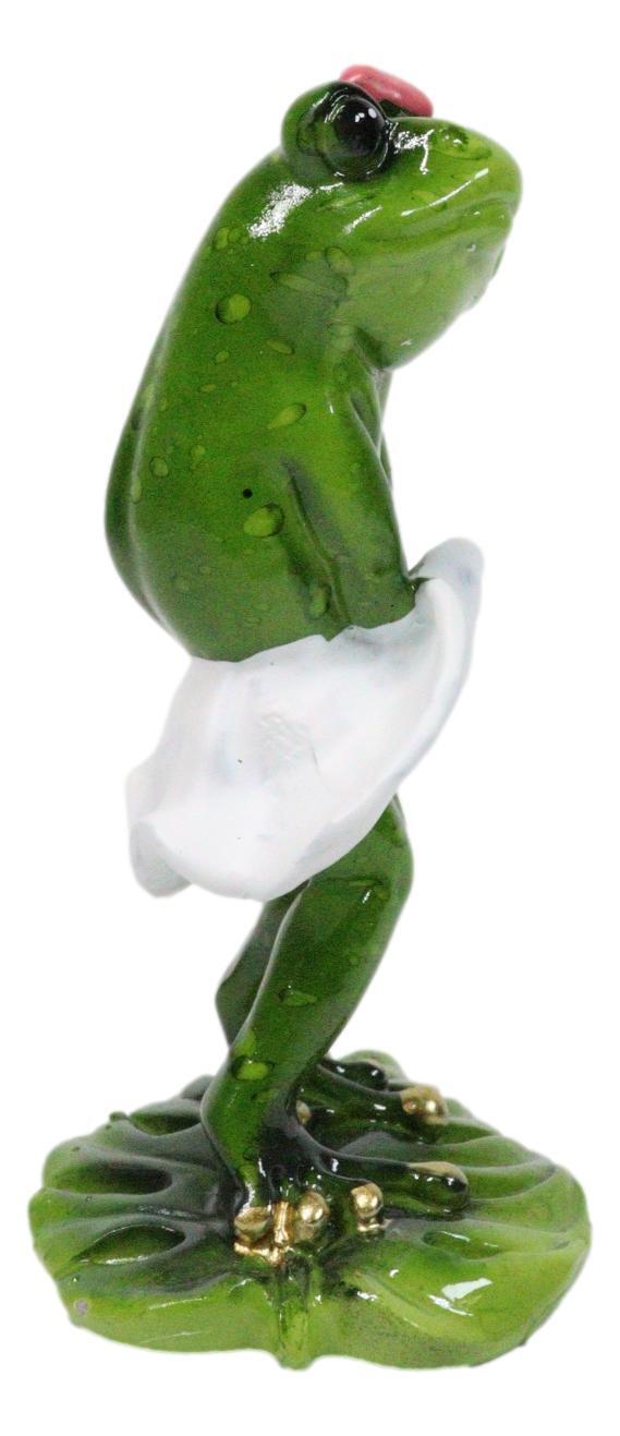 Sexy Lady Marilyn Green Frog with Pink Ribbon and White Cocktail Dress Figurine Item image 5