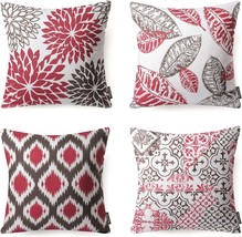 Phantoscope Red New Living Series Decorative Throw Pillow Case Cushion Cover 18&quot; - £28.30 GBP