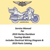 2019 Harley Davidson Touring Models Service Manual &amp; 2019 Parts Catalog - £22.52 GBP