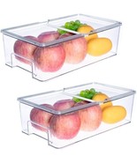 2-REFRIGERATOR ORGANIZERS WITH LIDS NEW - €25,79 EUR