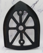 Vintage Sad Iron Trivet Rest Stand Cast Iron Base Plate - $11.87