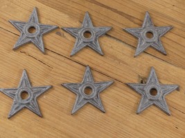 6 Cast Iron Stars Washers Texas Lone Star Ranch 3&quot; *WITH DEFECTS** PRICE... - £11.98 GBP