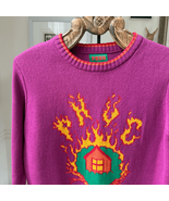 UK Based Phug Burning Treehouse Oversized Sweater Violet $125 Unisex S - $99.89 CAD