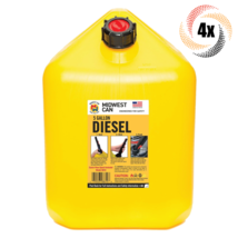 4x Cans Midwest Diesel 8610 Safe Gasoline Can | Spout Included | 5 Gallons - £85.84 GBP