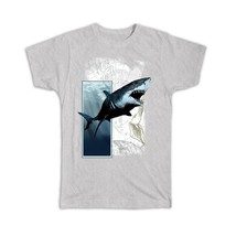 Shark : Gift T-Shirt Maritime Vintage Map Sea Life Marine World Underwater Graph - £14.42 GBP+