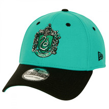 Harry Potter Slytherin Crest New Era 39Thirty Fitted Hat Green - £37.55 GBP