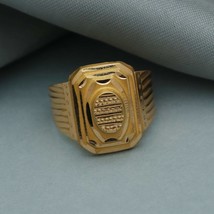 Pure 20k Solid Gold Ring, Men and women Gold Ring Jewelry, Indian Pure Gold Carv - £298.15 GBP