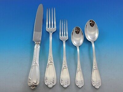 Venezia by Fortunoff Italy Sterling Silver Flatware Set Service Dinner 60pc New - $7,128.00