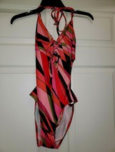 Catalina Womens Size Med Swimsuit Lola Fit Monokini One Piece Geometric  - $26.55