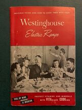 WESTINGHOUSE Electric Range - Cookbook User Manual Guide - Vintage - 50s... - $9.50