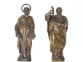 2 Antique bronze Biblical figures - $321.75