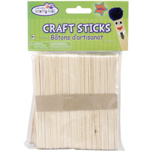 Craft Sticks-Natural 4.5&quot; 100/Pkg - $12.28