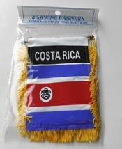 Costa Rica Mini Polyester International Flag Banner 3 X 5 Inches - £4.82 GBP