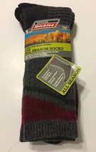 1-Pair Dickies Men Crew Socks Shoe Size 6-12 Steel Toe Wool Blend Gray - $11.99