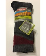 1-Pair Dickies Men Crew Socks Shoe Size 6-12 Steel Toe Wool Blend Gray - £9.41 GBP