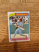 1980 Topps Baseball Card | 1979 Highlights Pete Rose | #4 - £2.26 GBP
