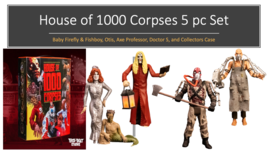 House of 1000 Corpses - (4) Action Figures &amp; COLLECTORS CASE by Trick or Treat S - £100.48 GBP