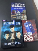 Doctor Who Assorted Paperback Book Lot Of 3 - FAQ, Encyclopedia, Memorabilia - £7.11 GBP