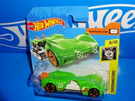 Hot Wheels 2019 Short Card Experimotors #144 Slide Kick Lime Green - £1.59 GBP