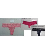 b.tempt&#39;d by Wacoal 970182 978182 976282 Lace Kiss Thong Panty Pink Navy... - £6.83 GBP