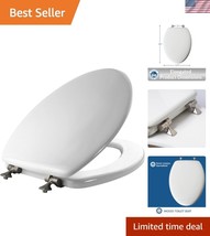 High-Gloss Elongated Toilet Seat with STA-TITE Fastening - Brushed Nicke... - $42.00