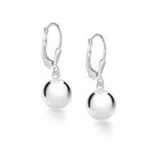 Tuscany Silver Sterling Silver Ball Lever Back Drop Earrings of 10 mm  - $158.00