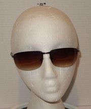 PUGS Style 901 Brown Gunmetal Gradient Lens Wrap Sunglasses UV Protection - $277.81 MXN