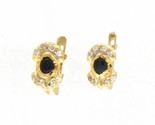 Sapphire Women&#39;s Earrings 18kt Yellow Gold 359445 - £278.92 GBP