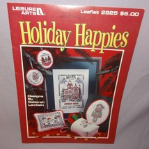 Holiday Happies Christmas Cross Stitch Leaflet 2925 Patterns 1997 House ... - £7.50 GBP