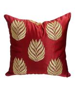Golden Plume Embroidered Pillow – Desert Rose - $99.99