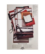 HERMES Paris Agenda &quot;Tools of the Trade&quot; Vintage Print Ad Hermes Store E... - £6.35 GBP