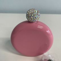 Pink Flask Stainless Steel Total Glam Rhinestone Cap with Funnel 5 oz - £11.18 GBP