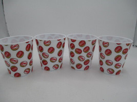 Coca-Cola Individual Popcorn Snack Cups Set of 4 Scattered Bottle Caps R... - $5.94