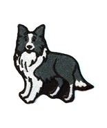 Border Collie Dog Patch Iron on No Name - $6.50