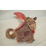 Original 1998 TY Beanie Baby Scorch Dragon w Heart Tag Defect Fuzzy Toy ... - £7.76 GBP