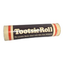 Tootsie Roll Bank 9&quot; Re-Usable Plastic Vintage Piggy Bank Nostalgic Cand... - $12.86