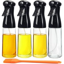 Olive Oil Sprayer For Cooking 4 Pack, 7.4Oz/210Ml Glass Olive Oil Spray Bottle R - £28.76 GBP