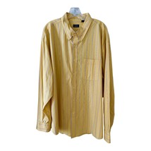 IZOD Men&#39;s Multicolor Vertical Striped Long Sleeve Shirt - Yellow, White... - $446.62 MXN
