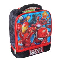 Marvel Avenger SPIDER-MAN Insulated BPA-Free Dual Compartment Lunch Tote Box $25 - £12.52 GBP