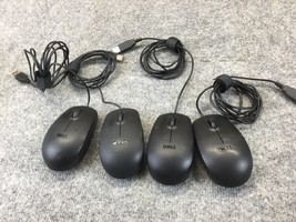 Dell MS111-P Wired USB Mouse Miscellaneous Lot of 4 untested - £11.76 GBP