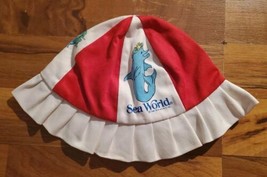 Vintage Sea World Youth Hat Size M 51 CM Bonnet 1981 Hong Kong Shamu - £23.32 GBP