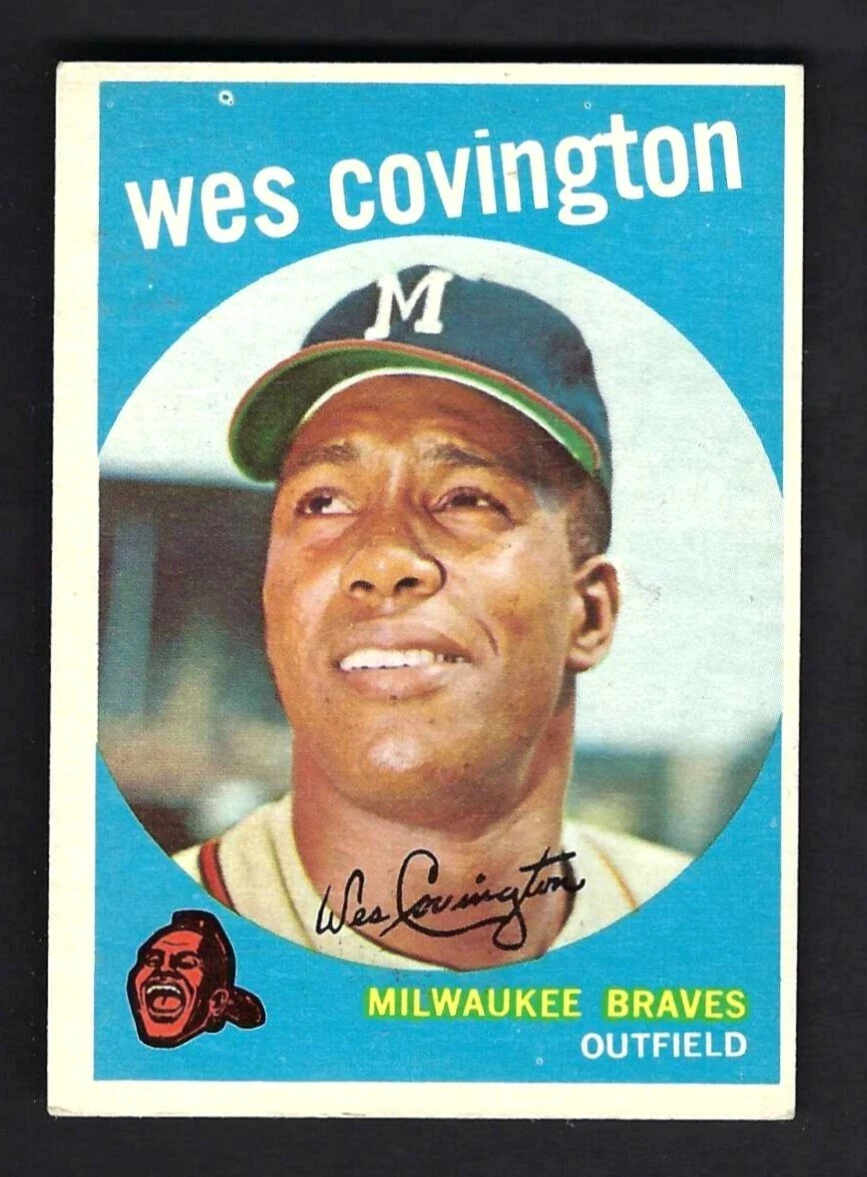 1959 Topps #290 Wes Covington Milwaukee Braves - $5.94