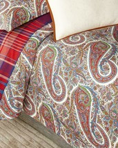 RALPH LAUREN &quot;PYNE PAISLEY NORWICH ROAD&quot; 6pc F/QUEEN DUVET COVER PAISLEY... - £539.05 GBP