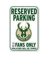 Milwaukee Bucks  11&quot; by 17&quot; Reserved Parking Plastic Sign - NBA - £12.20 GBP