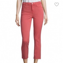 J Brand Ruby Crop Skinny Jeans High Rise Nantucket Begonia Red Size 28 W... - $33.53 CAD