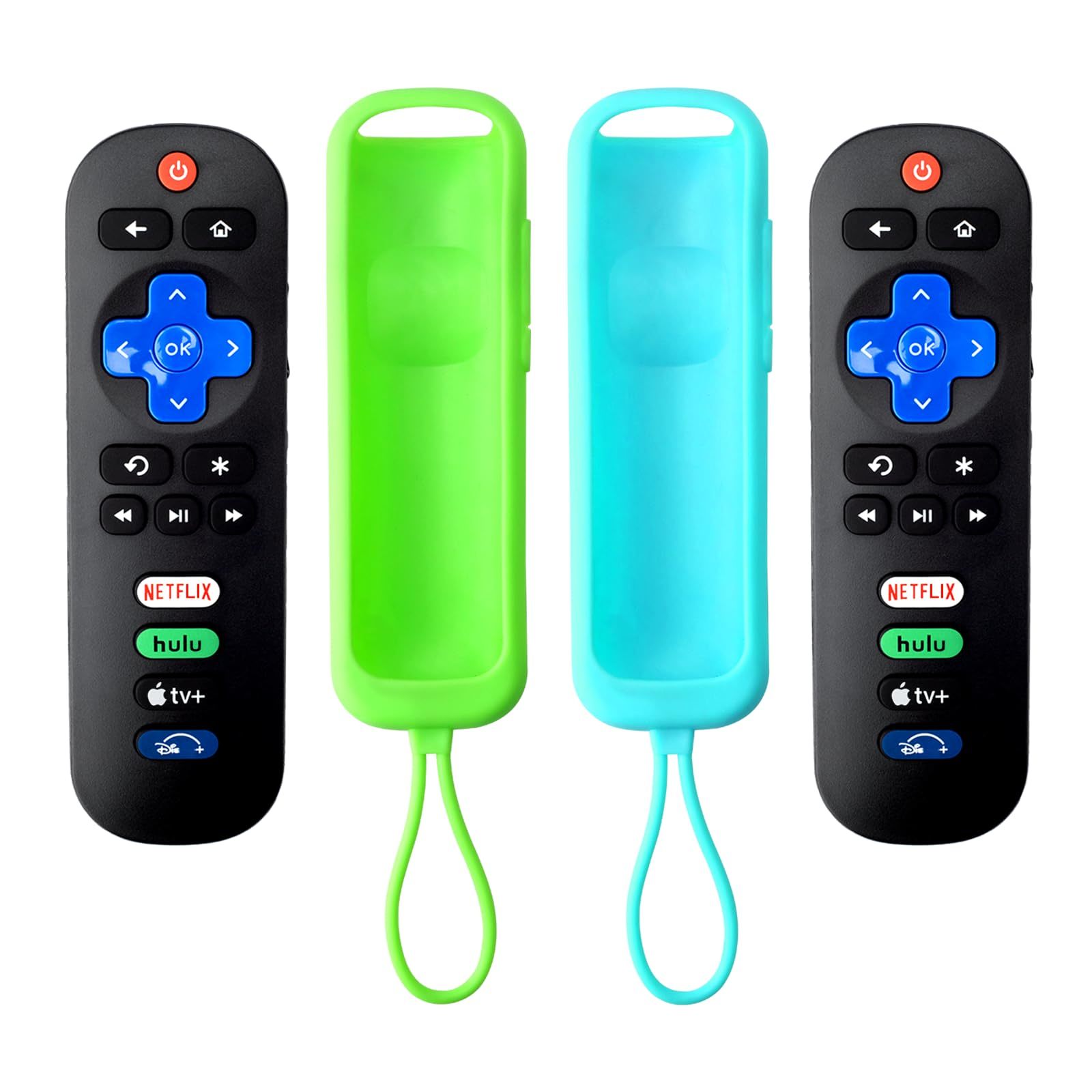 【Pack of 2】 Universal Remote for Roku TV, Replacement Remote Compatible for TCL