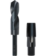 3/4-14 Npt Pipe Tap And 59/64&quot; Drill Set, Carbon Steel Hand Threading Pl... - $759.13 MXN
