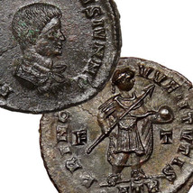 Constantine II in Military dress RARE in RIC #172 Son of  &#39;the Great&#39; Roman Coin - £105.81 GBP
